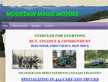 Tablet Screenshot of mountainmagicmotors.com